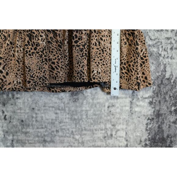 Anthropologie Maeve Dress Womens Knit Cut Out Tie Back Leopard Size 4 - Picture 6 of 8